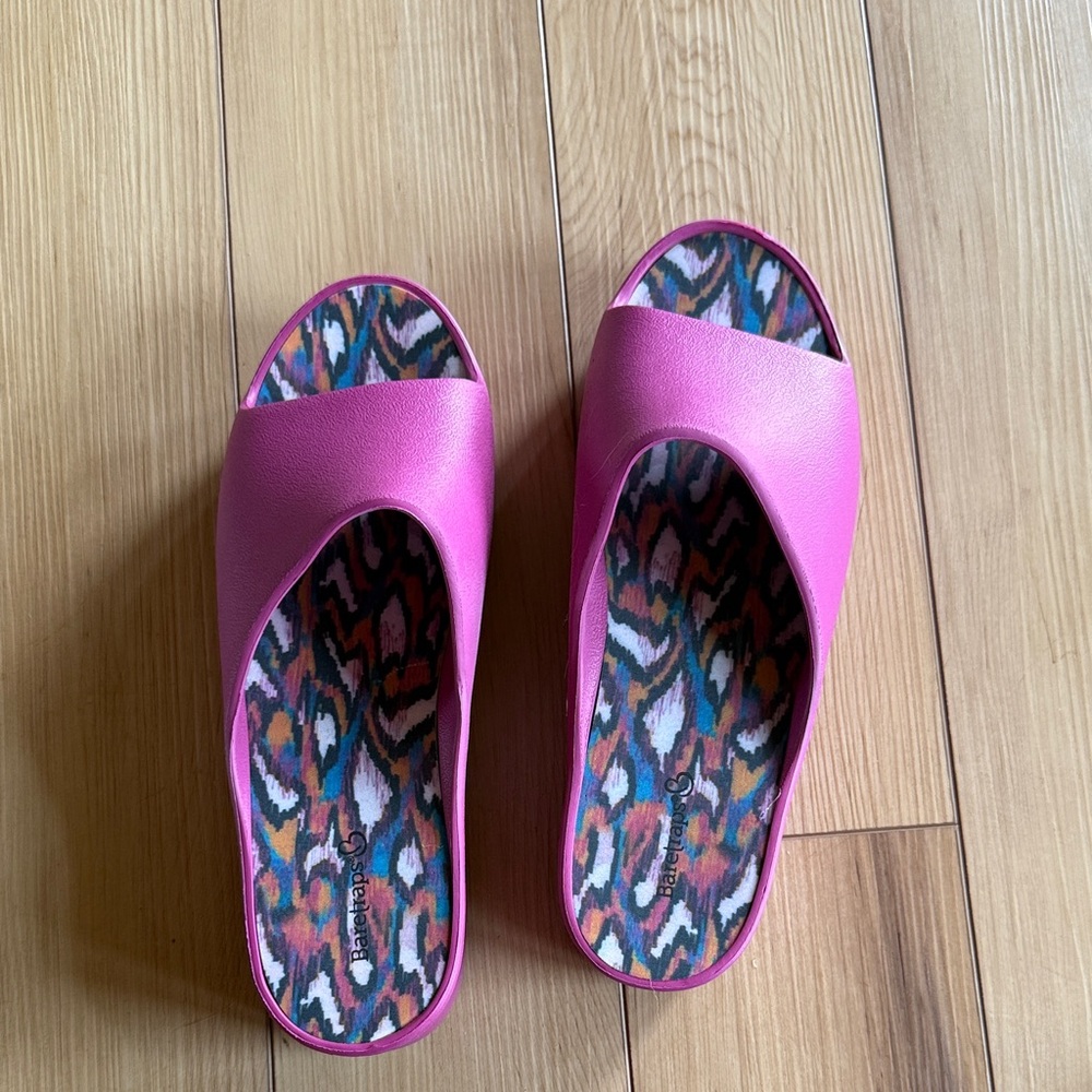 Baretraps Pink Slide Sandals